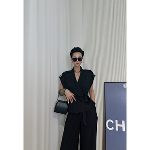 Dan 马甲女 暗黑风拼接设计师款