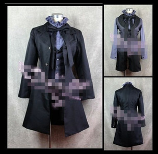 【魂漫轩】◤ 黑执事 夏尔 黑版 恶魔装cosplay服装