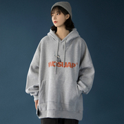 春秋季洋气百搭卫衣女韩版宽松潮ins外套长袖社会学生连帽薄款冬