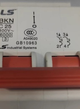 LS 微型断路器 BKN-2P-C25A