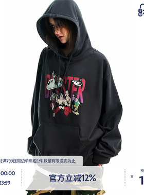 【铁臂阿童木联名】BEASTER数码印花重磅连帽卫衣男宽松舒适上衣