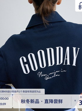 【8.7新品】BEASTER印花翻领夹克短外套男女情侣款宽松百搭上衣秋