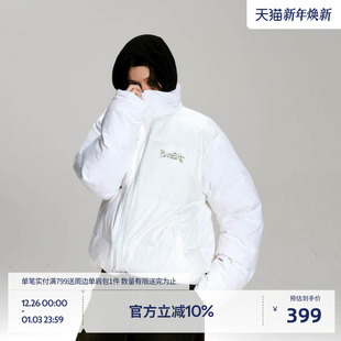 BEASTER葡萄花藤鬼脸刺绣羽绒服字母印花冬季 保暖外套 新款