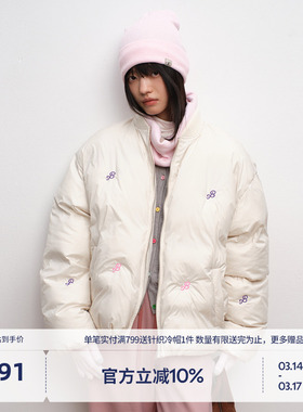 BEASTER棉服女款2025新款官方旗舰店冬季可爱风高质量短款外套