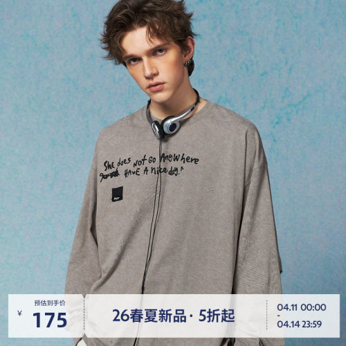 BEASTER鬼脸图案垂感T恤