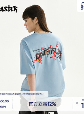 【商场同款】BEASTER字母图案印花T恤夏季新款纯棉休闲情侣上衣
