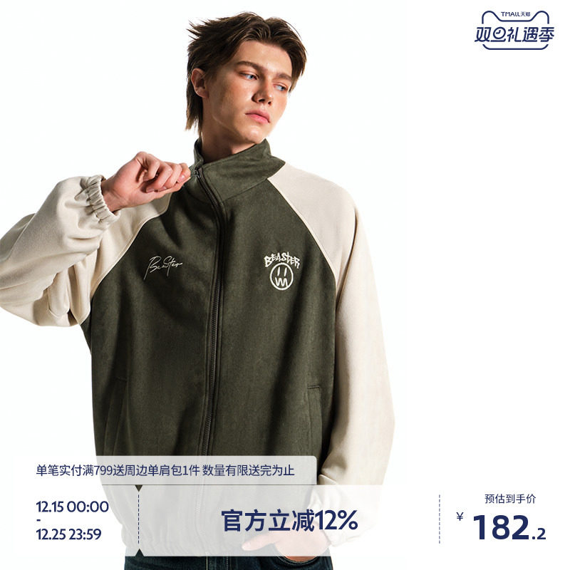 BEASTER秋季麂皮绒翻领夹克