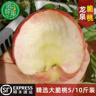 四川龙泉脆桃精选优质果5斤10斤中桃9号13号美脆霞脆八号桃等顺丰