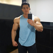 Tt恤男士 夏季 纯色运动无袖 健身衣服肌肉吸汗透气训练兄弟背心坎肩