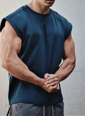 春季新款健身衣背心运动训练无袖坎肩跑步撸铁肌肉纯色透气男兄弟