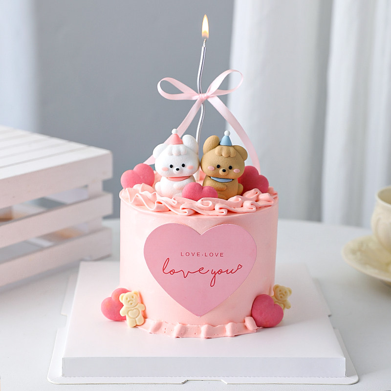 2025七夕情人节蛋糕装饰可爱修狗摆件love爱心卡片烘焙装扮插件,节庆用品/礼品,节日装扮用品,淘宝优惠券,粉丝福利购,淘宝优惠卷
