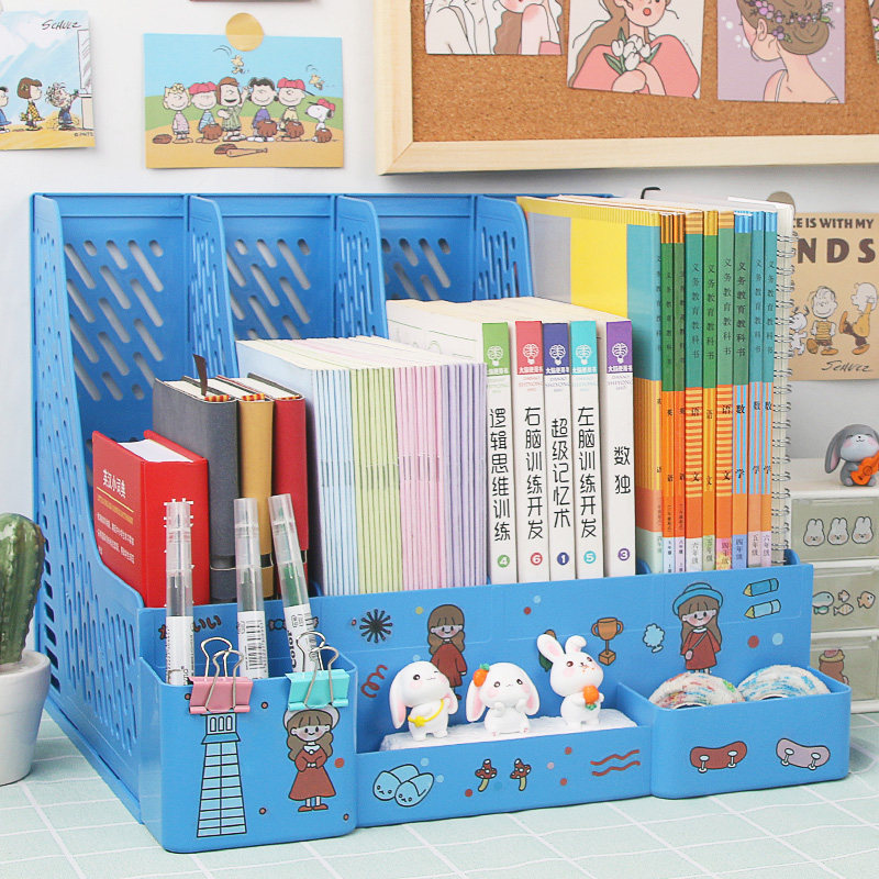 두꺼운 파일 랙 바구니 파일 상자 사무용품 정보 파일 폴더 보관함 보관함 책꽂이 데스크탑