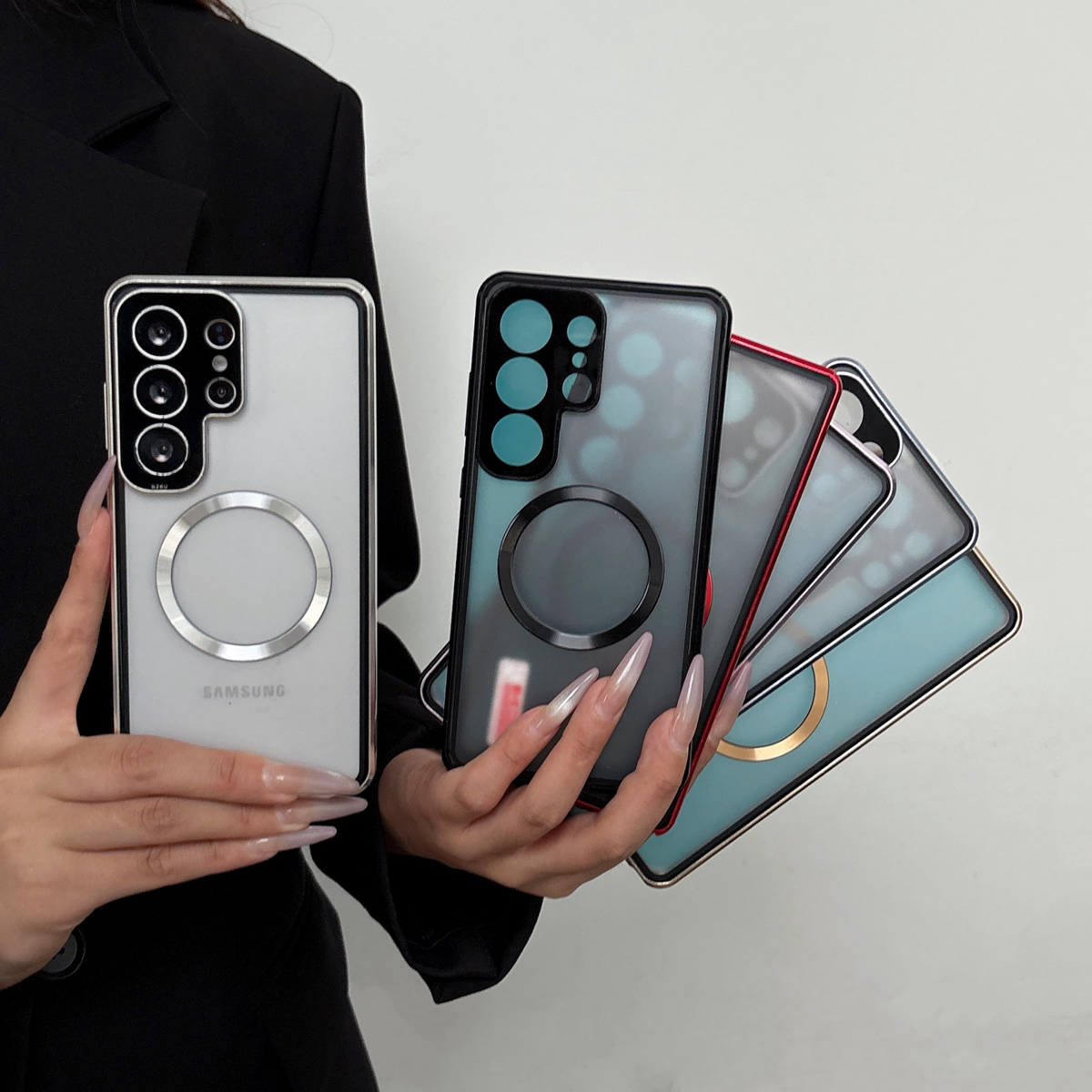万磁王S26ultra双面全玻璃适用于三星平面S26P磁吸高清S25Ultra金属边框镜头高清护镜手机壳防窥全包S24u