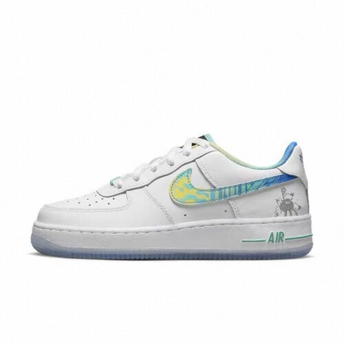 Nike Air Force 1空军一号轻便板鞋GS/白蓝FJ7691-191青岛仓