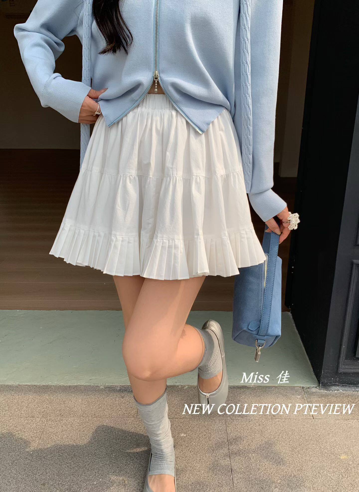 2026春季新款韩版时尚气质百搭显瘦松紧腰蛋糕层皱褶百搭半身裙