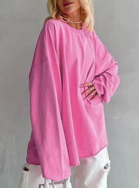 New Pink Long sleeved T-shirt Womens Underlay