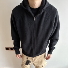 MDAG美式复古cleanfit针织毛衣宽松休闲拉链开衫连帽外套保暖情侣