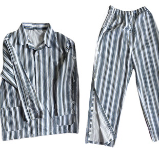 易穿脱病号服picc置管衣服秋冬骨折术后拉链瘫痪纯棉老人护理服