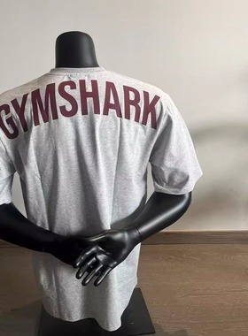字母Gymshark power爆裂T-shirt 健身运动宽松版轻薄透气弹力短袖