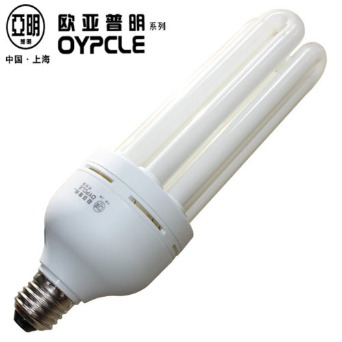 亚明节能灯泡白光e27螺口灯头4U商用45W65W85W三基色105筒灯灯管 - 封面