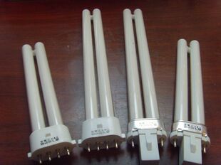 9w11w台灯灯管护眼灯管 h形四4平针 节能灯泡三基色节能灯方头2针