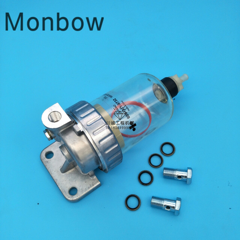 适配PC200-3/5/6挖掘机油水分离器滤芯 油水分离器总成