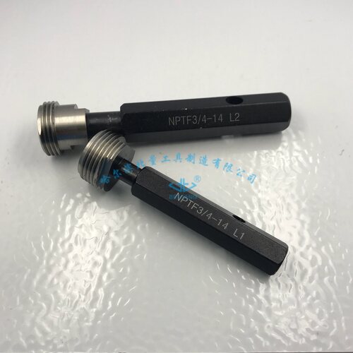 美标干密封锥管螺纹塞规 NPTF1/16 1/8 1/4 3/8 1/2 3/4 1寸 L2