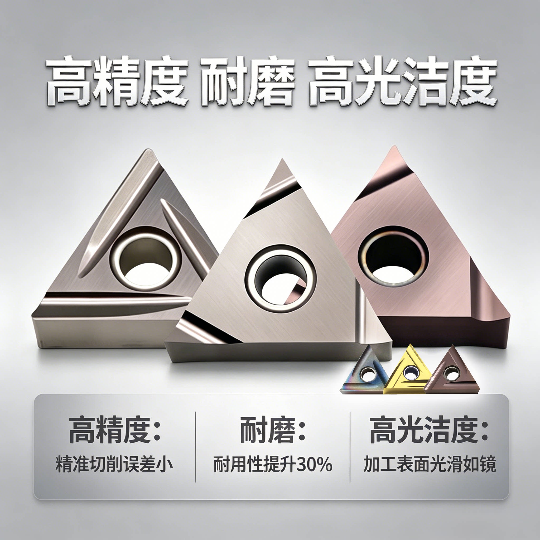 数控三角外圆内孔精车刀粒TNGG16图片