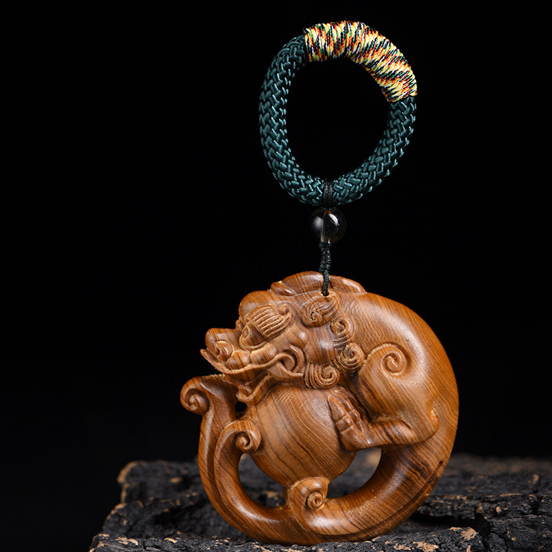 黑油崖柏木质手工木雕手把件平安扣文玩把件吊坠毛衣链男女挂饰,家居饰品,木雕,淘宝优惠券,粉丝福利购,淘宝优惠卷
