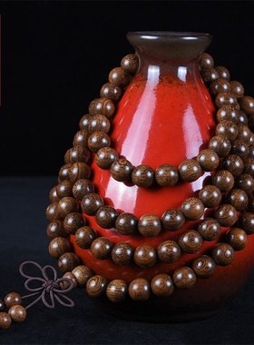 玄同顺纹金丝檀108颗手链男女情侣款佛珠手串念珠流行精工手饰品