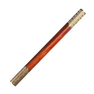 红酸枝如意金箍棒台笔私人定制国风礼品签字红木工艺笔刻字礼物