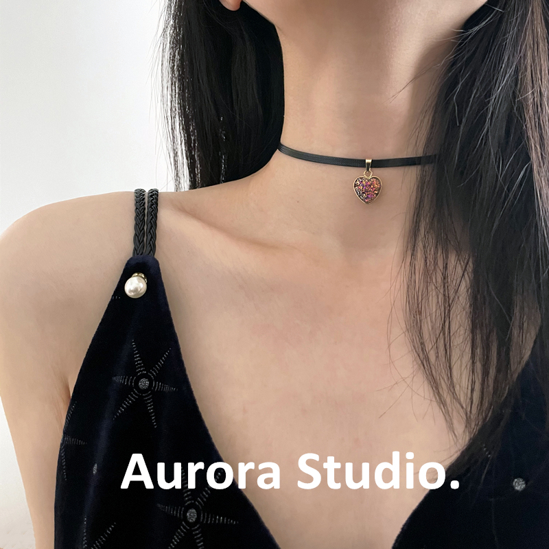 美人姬mix满天星 I ins爱心闪耀百搭choker小众轻奢少女项圈颈带