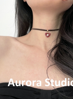 莫兰迪色系choker项圈