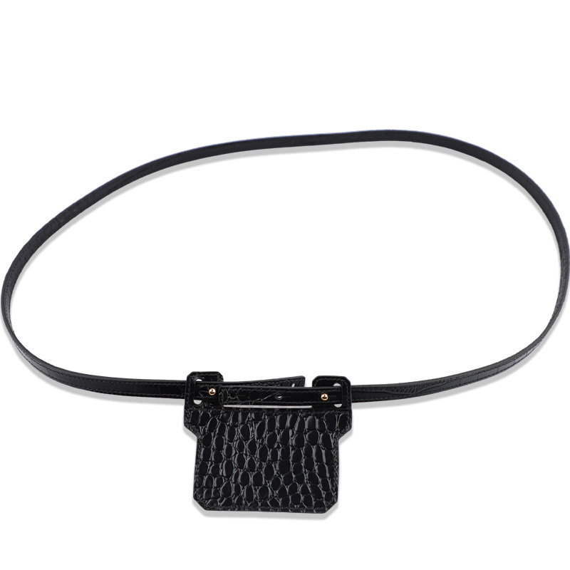 改造康康黑色鳄鱼纹包带