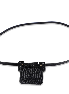 改造康康constance slim包包带子黑色鳄鱼纹牛皮斜跨真皮肩带