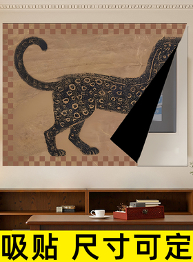 磁吸电表箱装饰挂画2026新款配电箱盒遮挡免打孔中古风轻奢高级感