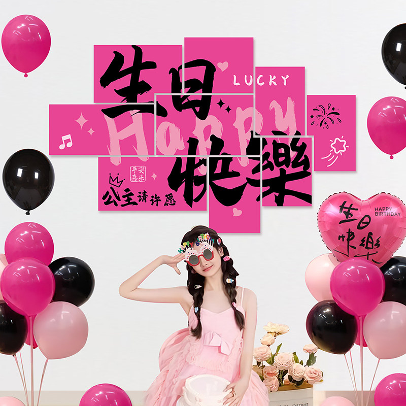 【极速发货】生日背景墙装饰