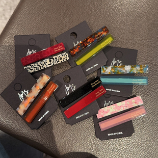 拍一发2~醋酸发夹撞色套装夹子一字夹对夹后脑勺碎发刘海夹发夹