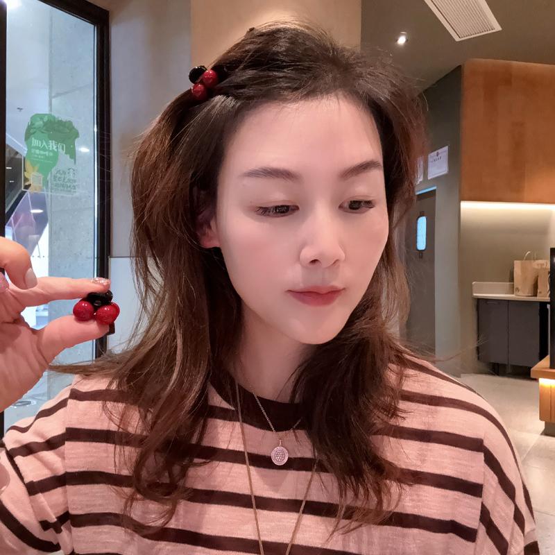 安可拉红球刘海小抓夹