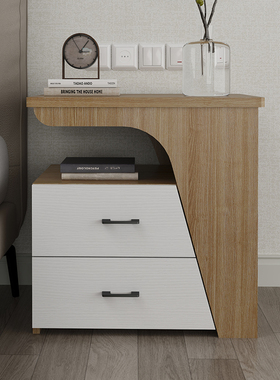 实木床头柜现代简约储物柜轻奢新款卧室简易小型床边收纳置物柜子