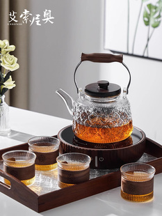玻璃茶壶泡茶家用耐高温电陶炉煮茶器围炉提梁烧水壶养生 ESSONIO