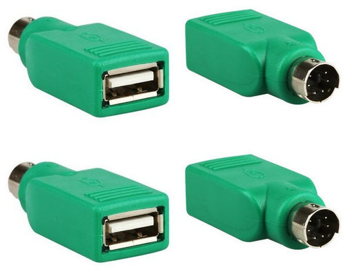 ps2公转USB母转接头 圆头ps2转键盘 鼠标主机插口连接线PS2转换器