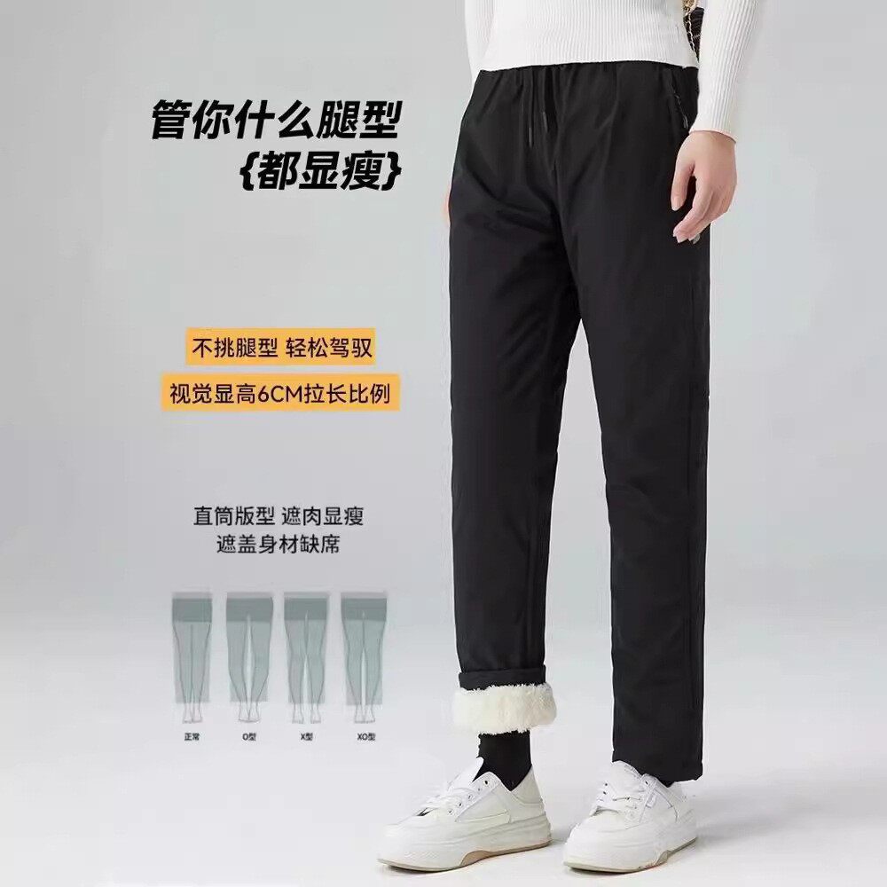 2026新款东北哈尔滨旅游滑雪加绒加厚保暖男女防风冲锋裤登山棉裤
