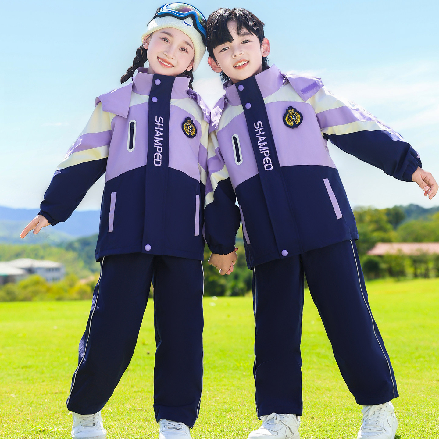 2026新款秋冬季幼儿园园服外套小学生班服儿童校服套装防寒冲锋衣