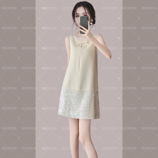 RIERA夏季 高端名媛千金風(fēng)氣質(zhì)裙子女小眾設(shè)計(jì)小個(gè)子寬松顯瘦A字連