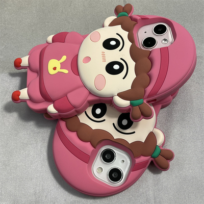 苹果iphone硅胶卡通可爱女孩