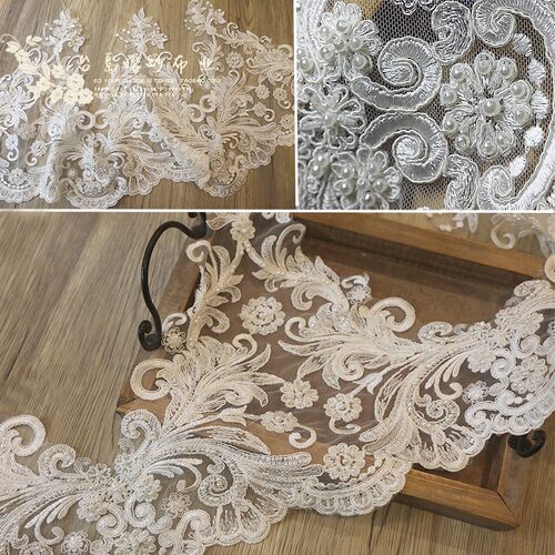 波浪花边波浪花边手工钉珠台岛