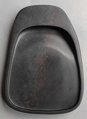 手工雕端砚台 新坑仔岩《淌池》端砚台01 15x10.7x1.7cm
