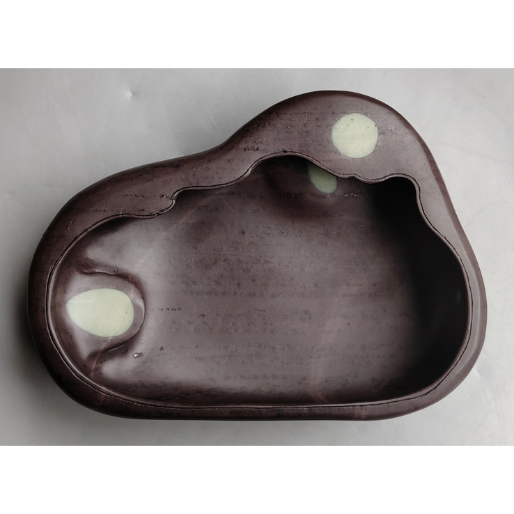 手工雕端砚台 宋坑《福星高照》端砚笔洗 18.5x13.5x4cm