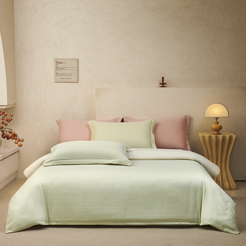 【无印优选】2026新款高奢宋锦缎大提花四件套双人床四件套床上